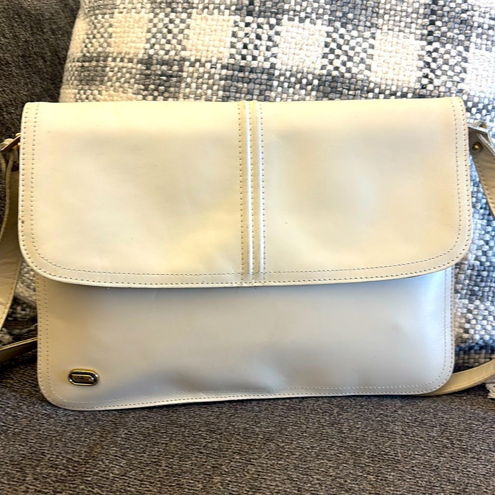 Phillippe Beige Leather Vintage Shoulder‎ Bag